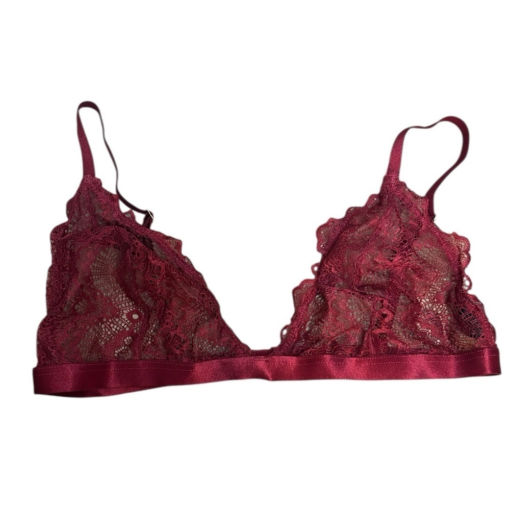 ASOS Burgundy Lace Bralette